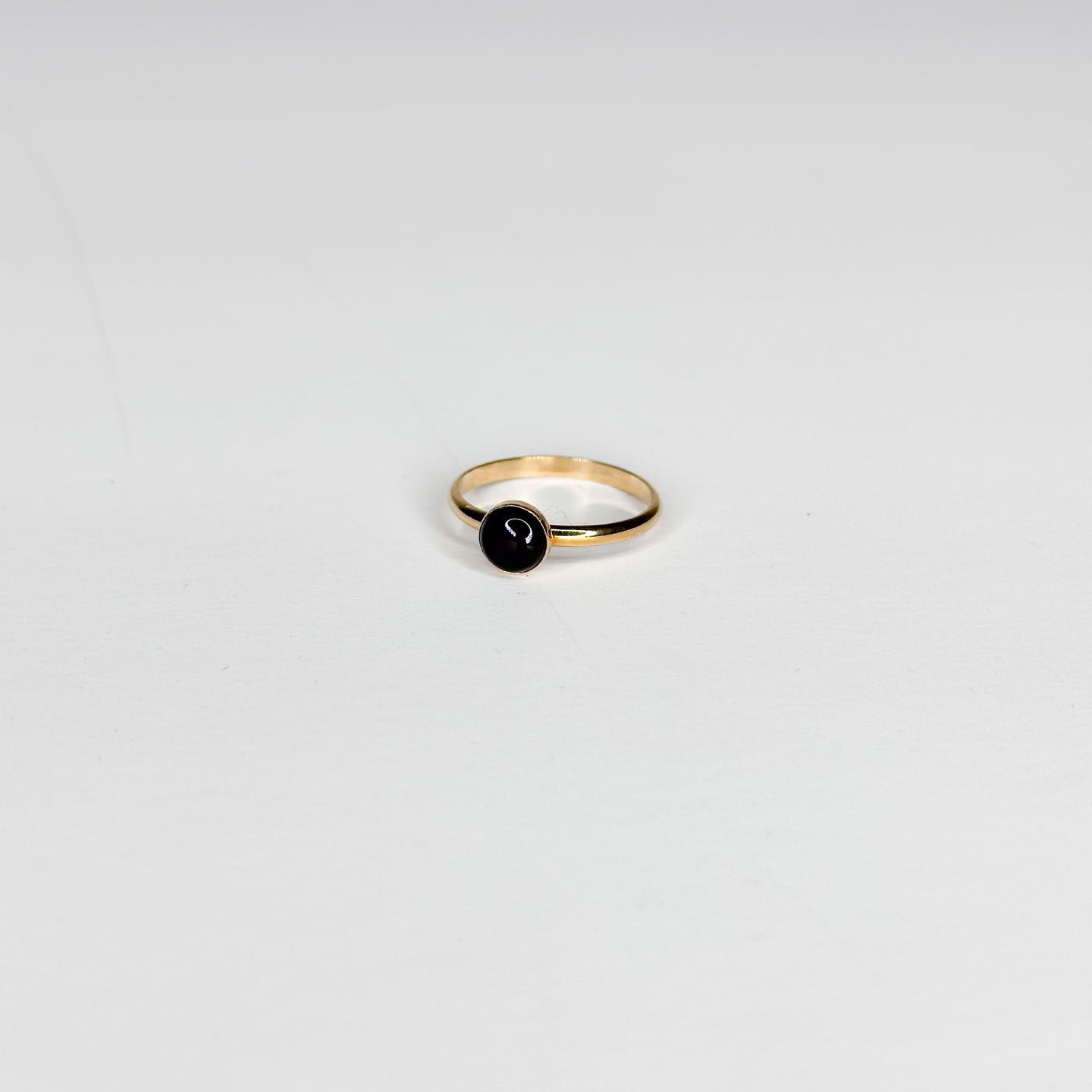 Black Onyx Classic 14K Gold-Filled Ring | Size 7