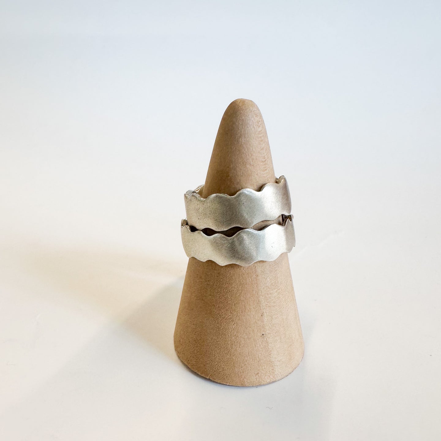 Curvy Casted Sterling Silver Ring