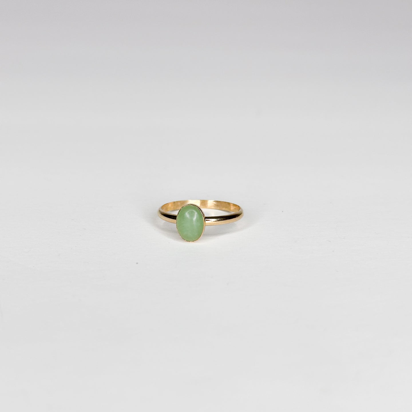 Aventurine Classic Band 14K Gold-Filled Ring - Size 7