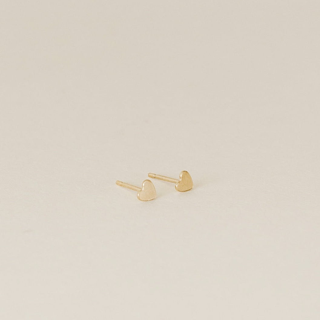 Tiny Heart Studs