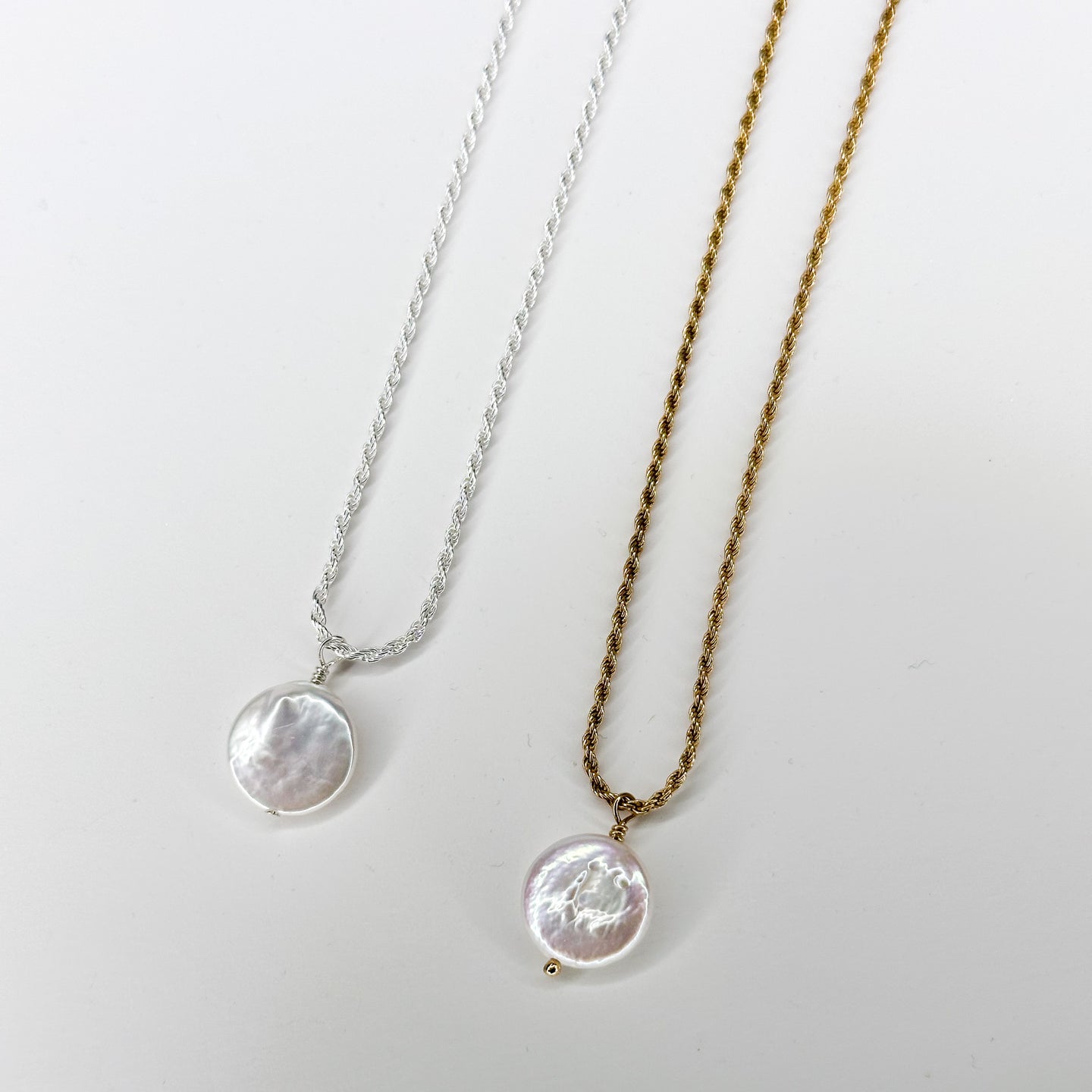 Coin Pearl Pendant