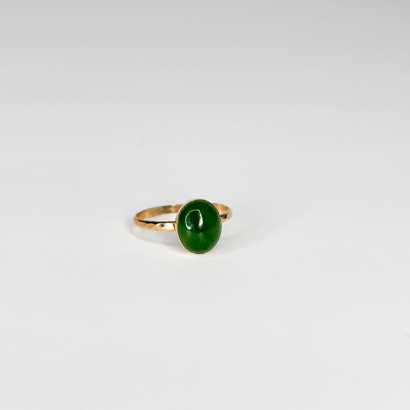 Nephrite Jade Classic Band Ring | Size 12