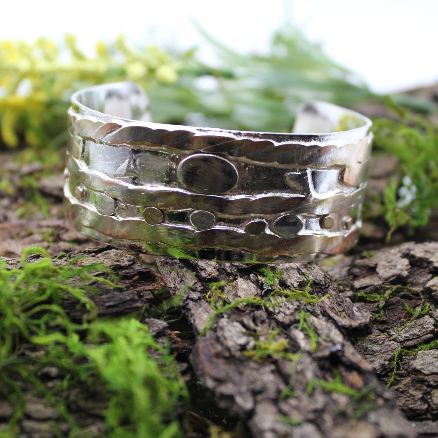 Sterling Silver Mixed Metal Cuff Bracelet