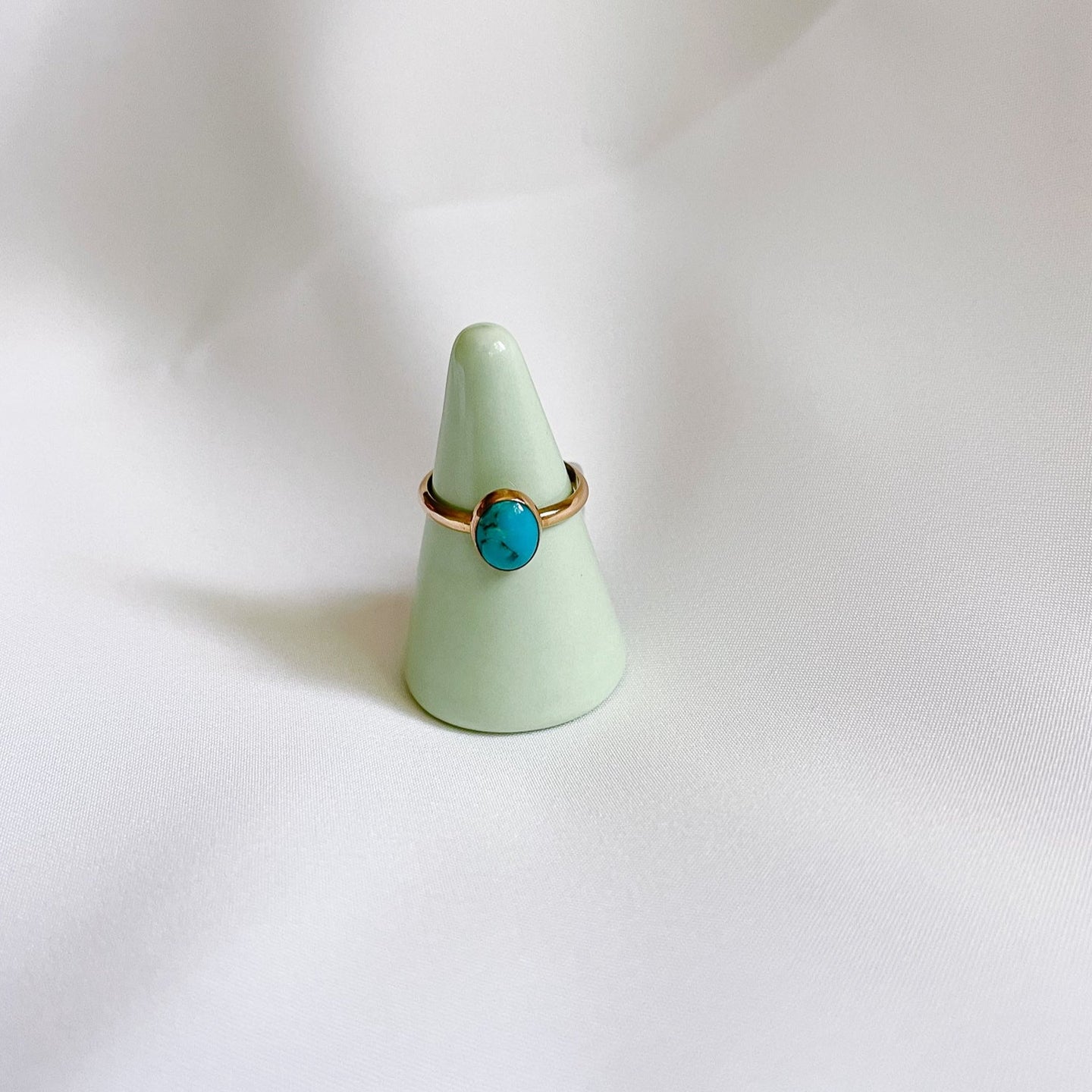 Turquoise 14K Gold Filled Ring Size 8.5